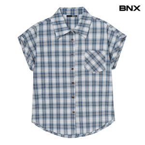 [BNX]카라넥 소매 롤업 셔츠 (BX2BL039L0)