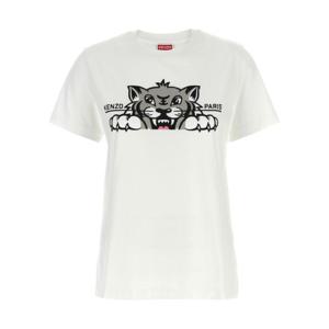 겐조 반팔 티셔츠 FF62TS3524SO02 White