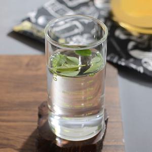 [비투비월드][로하티]눈금패턴 내열 유리컵(350ml) (그린)/ 주스