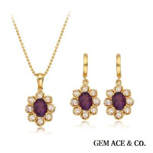 제메이스 천연자수정 3ct 목걸이+귀걸이세트