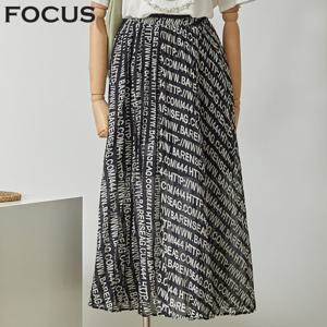 [포커스]레터링주름스커트_FM1E7SK0669