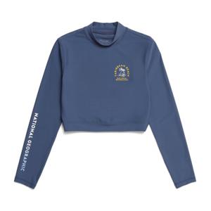 내셔널지오그래픽 N232WRG660 여성 그래픽 크롭 래쉬가드 NAVY