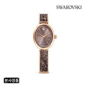[본사정품]Crystal Rock Oval 블랙 로즈골드 시계 5656857