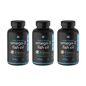 3개X  스포츠리서치  트리플  스트렝스  오메가3  피쉬오일  1250mg  90소프트젤