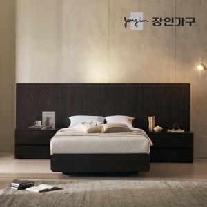 까르뎅차콜 E0 LED 호텔 평상형 침대프레임 SS+유로탑+800협탁2