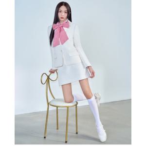 플라스틱아일랜드  트위드 A라인 미니 스커트 (PR2WS362)