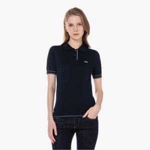 [시즌오프 30% 인하] 라코스테 공식 여성 베이직 반팔 폴로 스웨터 AH912E-55GF HDE