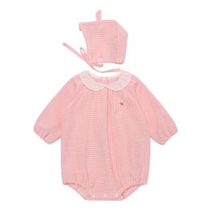 [블루독베이비]PK)우븐체크세트바디슈트 45170-040-08