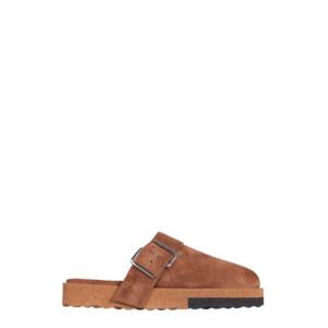오프화이트 뮬 슬리퍼 OMIC003 S21LEA0016010 BROWN