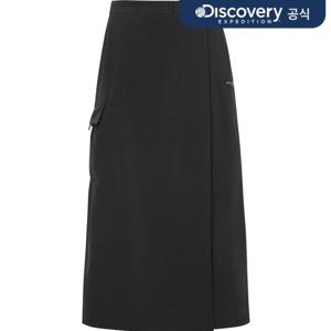 프레시벤트 여성 카고포켓 랩 스커트 (BLACK)