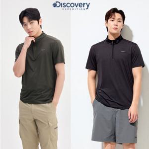 디스커버리 [DMZT61053] 25SS 프레시벤트 남성 집업 반팔티