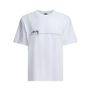 스투시 남성 화이트 반팔 티셔츠 19050801201 WHITE