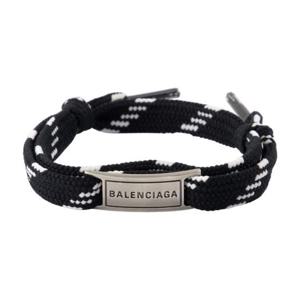 발렌시아가 팔찌 830578 TZX1S 1766 BLACK WHITE ANT SILV black