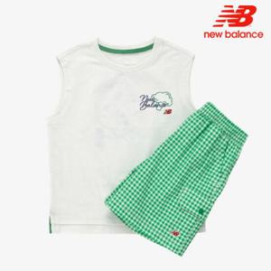 [뉴발란스]뉴발란스 키즈 컬러풀 유니 나시 셋업 NK9YE2604U-40
