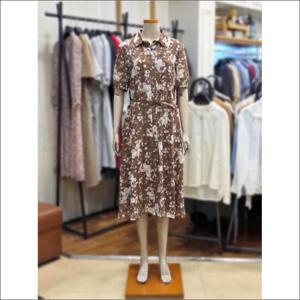 BCBG 세이브존02 프론트 벨티드 쉬폰 원피스 B5B4O624