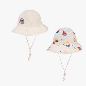 뉴발란스모자 UQS NK8BES407U-39 패턴 리버서블 메쉬 버킷햇