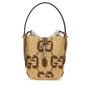 GUCCI 자수 라피아 미니 GG 버킷백 8162849AAGL 8782