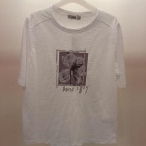 Destijl HC06 국내생산 면100 뚝떨어지는 5부반팔 라운드 꽃프레임 면티 D2523ts39I