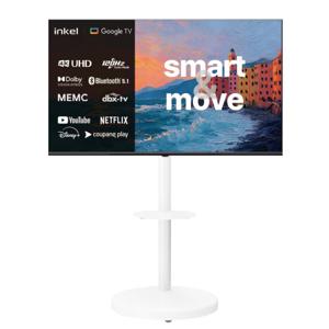 [인켈TV] 구글5.0 DLG120Hz 4K UHD 스마트TV + 무빙스탠드 139cm(55인치) / 기사방문설치