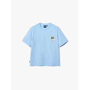 휠라키즈(FILA KIDS) (FK2RSH2404XCUD) Travel club 캠핑 반팔티셔츠