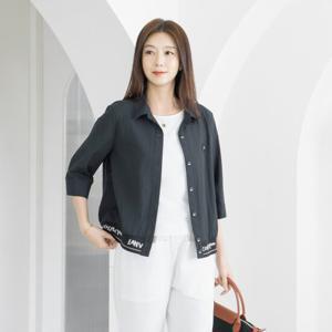 엄마옷 마담4060 리본패치카라밴딩자켓 여름자켓 -ZJK2506013-