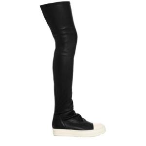 Rick Owens 라운드 토 니하이 부츠 RP02D3893LS 911BLACKMILKMILK TP942916842