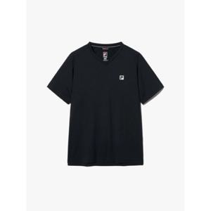 [휠라] FILA 남성용 테니스 브이넥 폴리싱글 티셔츠 FS2RSH2302MBLK-1