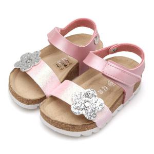 [이지워크]글리터 플라워 코르크샌들 EASDD1J2 2 COLORS 키즈샌