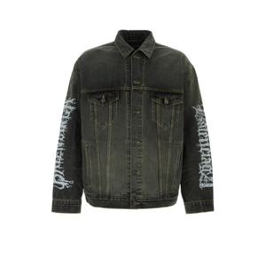 발렌시아가 자켓 773804TBP47 3721 WASHEDBLACKPAGODA