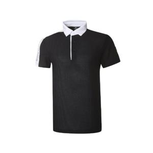 와이드앵글골프반팔티 KQJ WMM23291Z1 남성 VA 배색포인트 허니콤 폴로 티셔츠 / Black