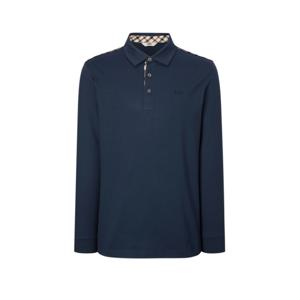 닥스 골프 남성 24FW 스테디셀러레터 로고 솔리드 긴발폴로티셔츠 (NAVY) WGTS4D101N2