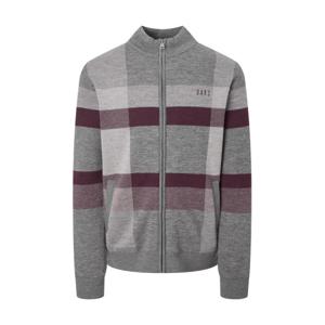 닥스 골프 남성 24FW 스테디셀러라이트 패딩 체크 집업 니트 (GRAY) WGSW4D851G2