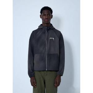 25 SS 스투시 남성 비치 쉘 웨이브 다이 재킷  sts0161005blk