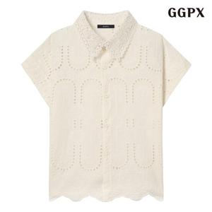 [GGPX]플라워 카라 블라우스 (GPBBA055D)