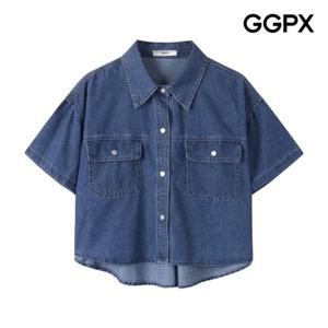 [GGPX] 투 포켓 데님 언발 셔츠 (GP6SH022F)