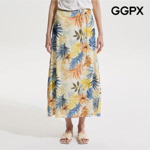 [GGPX] 트로피칼 랩스타일 밴딩 스커트 (GP6SK008F)