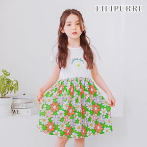 [릴리푸리]릴리푸리 플라워가든원피스(그린)