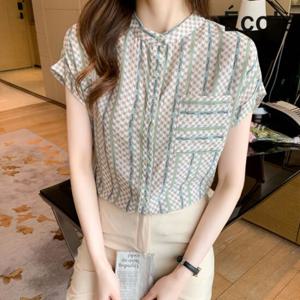 [에꼴드파리]헤이트 패턴 블라우스_F44WBB001Z