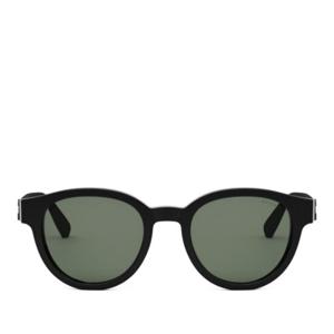 불가리 라운드 프레임 그린 렌즈 선글라스 BV40042I 01N BLACK