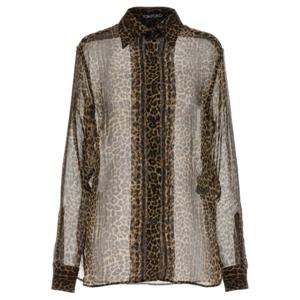 톰포드 블라우스 셔츠 CA3254FAP229 ZLEOB LEOPARD BROWN BLACK