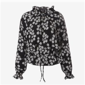 [시에로]플라워 네크스트링 블라우스 SI1SHF011