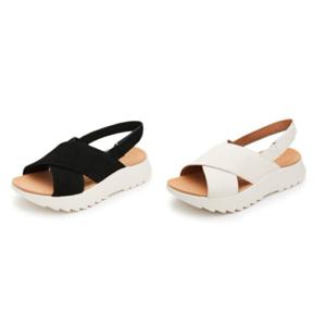 CLASAC3412WF1 WF9 금강제화 클락스 여성 DashLite Wish 크로스 플랫폼 쿠션 샌들