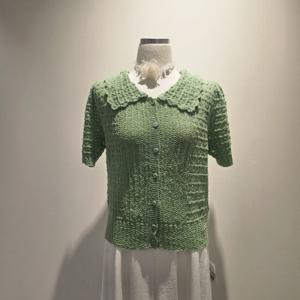 [오조크]뜨개 카라 반팔가디건 FOTMCGK531P