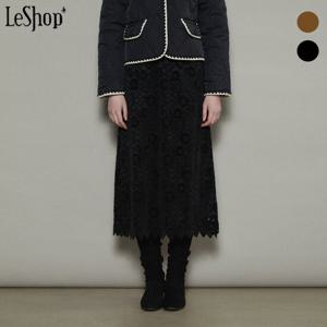 [르샵]빈티지 플라워 레이스 롱 스커트 (BOBSK030A)