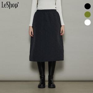 [르샵]클로버 퀼티드 패딩 미디 스커트 (BOCSK018A)