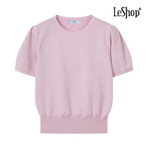 [르샵]라운드 소매 퍼프 반팔 니트 (BP4KP021A)