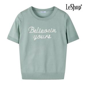 르샵  레터링 썸머 반팔 니트 (BP6KP015A)