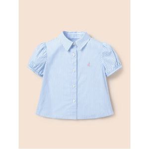 [빈폴키즈]여아 면 스트라이프 블라우스 스카이 블루(BI4365G01Q)