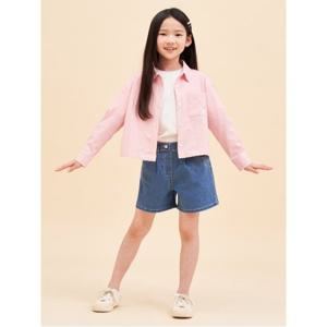 [빈폴키즈]여아 데님 쇼트팬츠 블루(BI4325G01P)