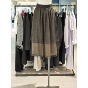 나이스클랍(N233MWS704)언발란스 레이어 스커트